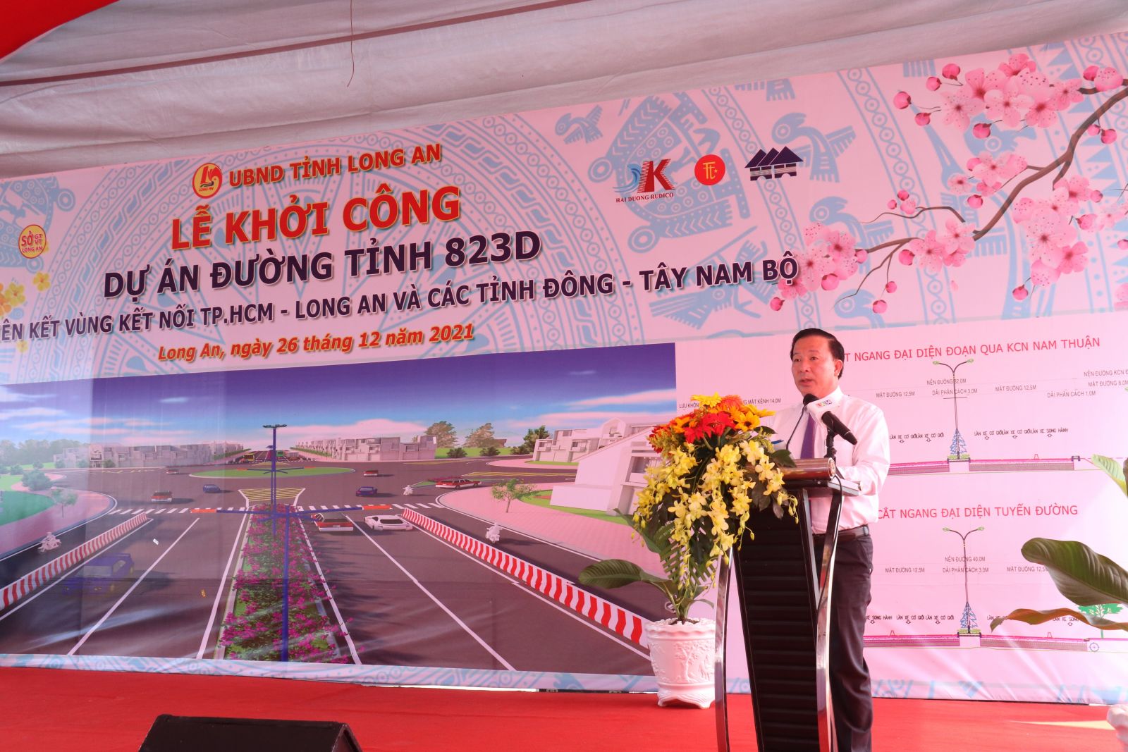 Khởi công tuyến đường DT823D kết nối Long An – TP.HCM vốn đầu tư gần 2.500 tỷ đồng